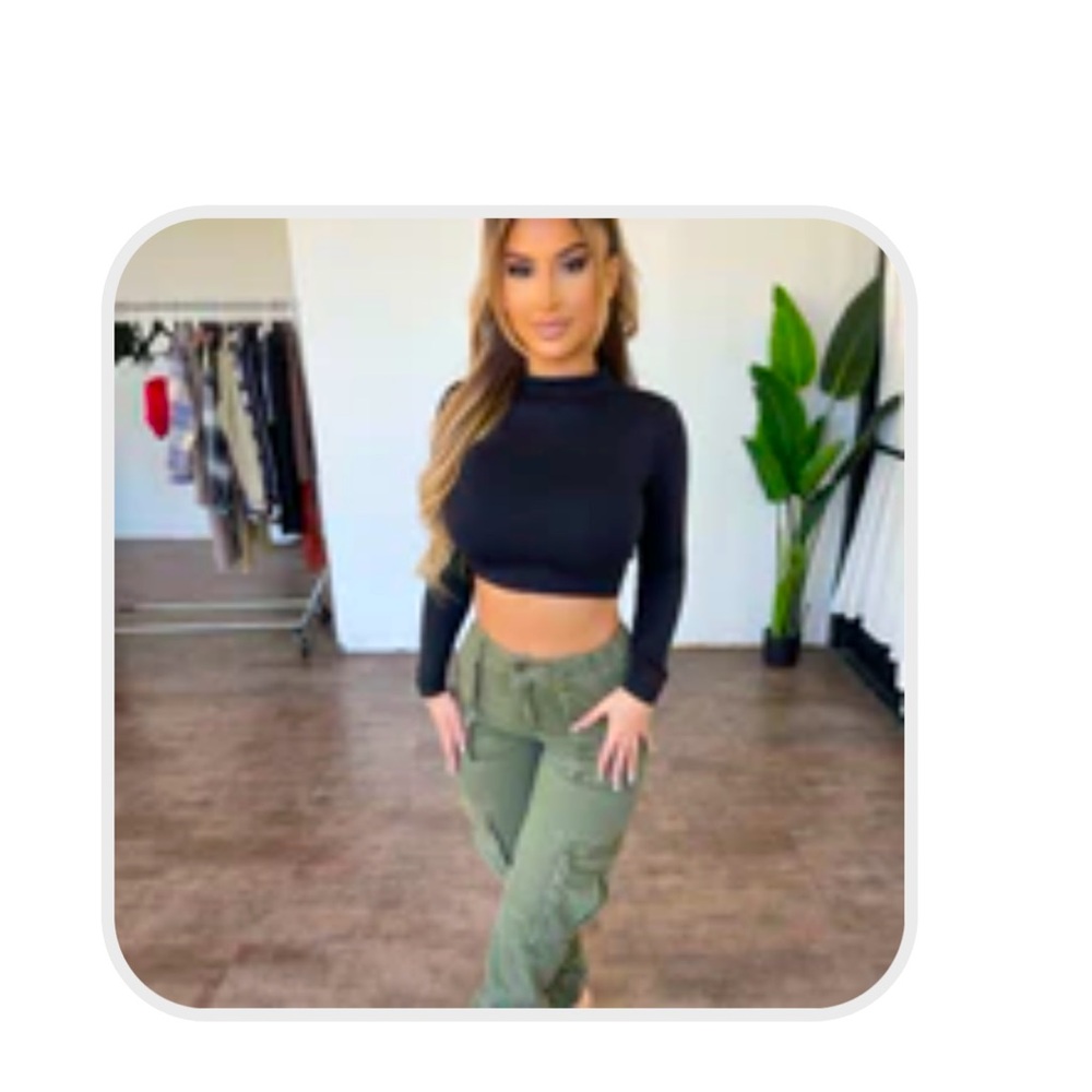 OOTD FASH LUNA CARGO PANTS (OLIVE) X LARGE